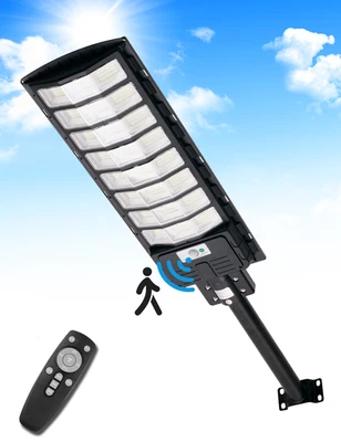 140000LM LED Solar Straßenlampe mit Bewegungsmelder Straßenlaterne Solarleuchte - Bild 1 von 4