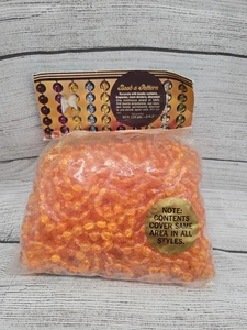 Vtg Bead A Pattern Room Divider Strands 50ft (16 Yds-2ft) Orange - Picture 1 of 2