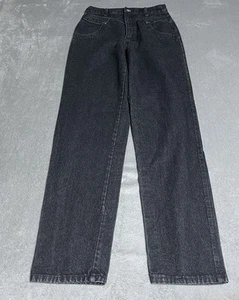 Vintage Roper Jeans Womens 11 Black High Rise Western Straight Leg Bareback - Picture 1 of 8