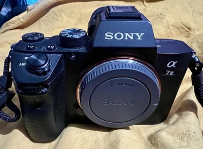 Sony Alpha 7 III ILCE-7M3 24,2MP Spiegellose Systemkamera - Schwarz (Nur Body) - Bild 1 von 4