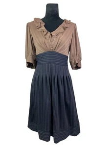 Kleid Kaninchen Kaninchen Größe 6 Retro 50’s Look Rüschen A-Linie - Bild 1 von 19
