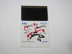 Maniac Pro Wrestling PC Engine HuCard Japan import card only US Seller - Picture 1 of 2