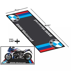 For BMW Motorcycle Garage Pit Mat Workshop Carpet Floor Mat 220*80cm New Design - Picture 1 of 8