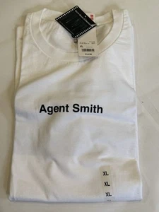Uniqlo x Matrix Agent Smith Tee Mens X-Large XL White Graphic T-Shirt - Picture 1 of 1