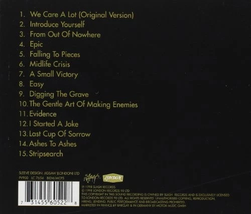 Who Cares A Lot1998 Von Faith No More