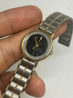 Junghans Mujer Meister JE-107L Esfera Negra Cuarzo - Batería Nueva - ¡Leer! Foto 1 de 4