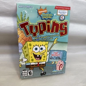 SpongeBob SquarePants Typing CD-ROM 2008 NOS Sealed - Picture 1 of 7