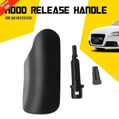 Hood Latch Release Handle Lever LHD 8J1823533C For 2007-2014 Audi TT TT Quattro Foto 1 de 4