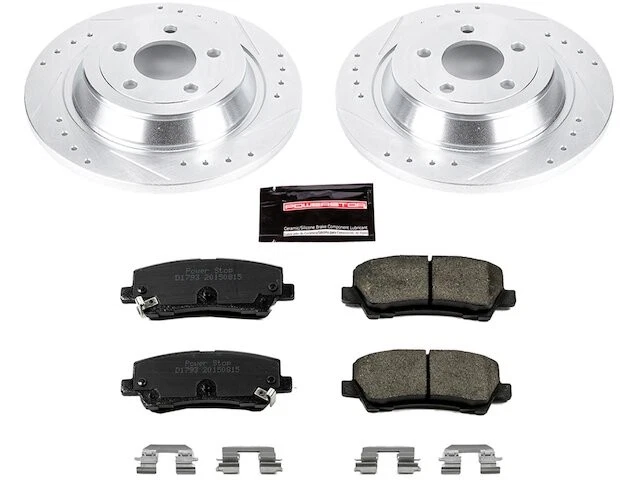 Rear Brake Pad and Rotor Kit For 2015-2023 Ford Mustang 2016 2017 2018 XP776VN — 第 1/1 张图片