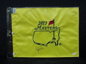 Angel Cabrera Signed 2013 Augusta Masters Golf Pin Flag JSA I58592 - Picture 1 of 3