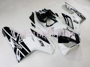 White Black ABS Injection Fairing Kit Fit for Triumph Daytona 675 2006-2008 - Picture 1 of 6