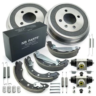 2x Bremstrommel 2x Radbremszylinder Bremsbacken Zubehör für Seat VW Lupo 6X1 - Bild 1 von 2