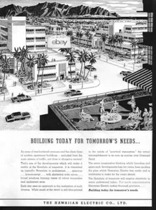 THE HAWAIIIAN ELECTRIC CO LTD 1946 GEBÄUDE HEUTE FÜR MORGEN HONOLULU AD - Bild 1 von 1