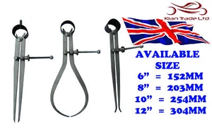 SET OF 3 SPRING CALIPER INTERNAL EXTERNAL DIVIDING DIVIDER 6" 8" 10" 12" - Picture 1 of 1
