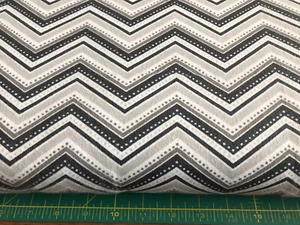 Gray Chevron Flannel fabric sold by the yard #532 - Picture 1 of 1