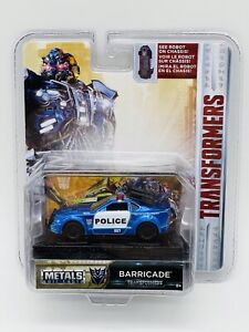 TRANSFORMERS Jada Toys Die Cast Barricade Police Car Hasbro - 2017 "NEW"