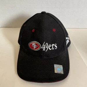 Cappello berretto baseball vintage San Francisco 49ers Puma NFL regolabile nero - Foto 1 di 8