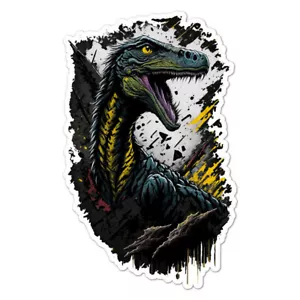 Pegatina de calcomanía de vinilo Velociraptor dinosaurio, interior exterior, 3 tamaños, #9869 - Imagen 1 de 1