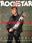 ROCKSTAR 1987 DAVID BOWIE VASCO  DURAN DURAN U2 Poster Italy Magazine Rivista