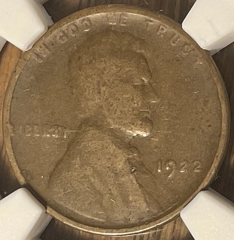 1922 NO D Strong Reverse NGC VG Details Lincoln Cent - Key Date - FINE DETAILS ! Cover