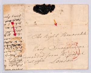 GB IRELAND FREE Cover CLONMEL (Tipp) Mileage CURRAUGH Letter 1812 MILITARY YB11 - Picture 1 of 12