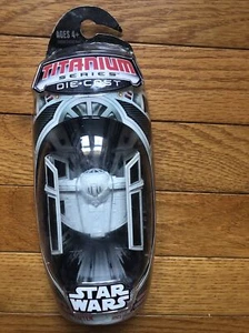 Star Wars Titanium MicroMachine DARTH VADER’S TIE ADVANCED X1 STARFIGHTER NIP - Picture 1 of 5