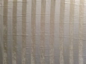 Voyage Araya chenille ivory stripe remnant 1.25 mtrs new - Picture 1 of 2