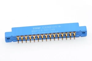 Kontakt-Leiste von TRW Cardcon Typ 252-15-50-100, 15-polig, vergoldet, NOS - Picture 1 of 5