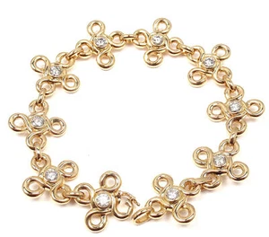 RARE! AUTHENTIC CHANEL 18K YELLOW GOLD DIAMOND BRACELET PAPERS - Picture 1 of 11