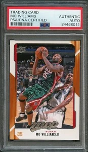 2008-09 Upper Deck MVP #86 Maurice Mo Williams Signed Card AUTO PSA Slabbed Buck - Picture 1 of 2