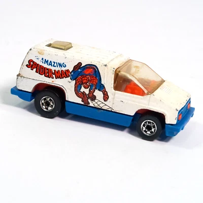 Hot Wheels Scene Machine The Amazing Spider-Man Van 1978 blanco Hong Kong Foto 1 de 4