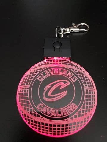Cleveland Cavaliers Basketball 3D Light Keychain Cover
