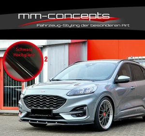 CUP Spoilerlippe SCHWARZ für Ford Kuga 3 DFK ST Line Frontspoiler Spoilerschwert - Bild 1 von 4