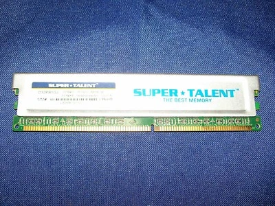 SUPER TALENT 1GB 184 Pin DDR SDRAM DDR 400 PC 3200 System Memory Model: D32PB1GJ - Image 1 of 3