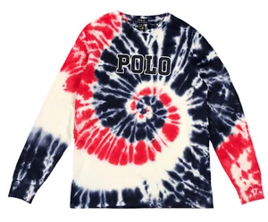 Polo Ralph Lauren ragazzo multicolore 4 luglio maglione girocollo tie-dye taglia XL - Foto 1 di 6