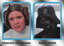 2017 Topps Star Wars Journey To Last Jedi Family Legacy #6 Leia & Darth Vader