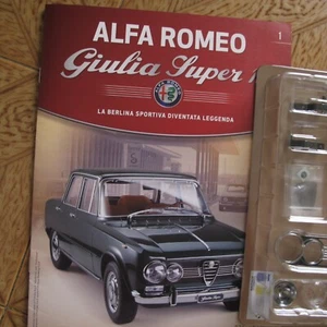 COSTRUISCI LA LEGGENDARIA ALFA ROMEO GIULIA SUPER 1.6 SCALA 1:8 HACHETTE 1USCITa - Foto 1 di 2