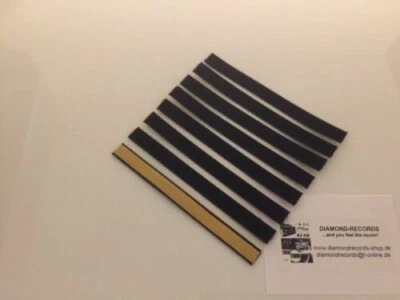 Samtstreifen/Samtlippen für Plattenwaschmaschinen 8er Set! Hannl,Okki Nokki,u.a. - Bild 1 von 2