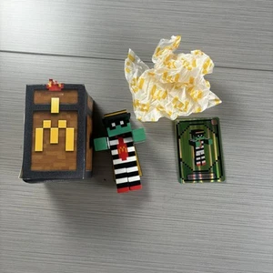 A Minecraft Movie McDonald’s Happy Meal Zombie Hamburglar Figure w/ Unused Code - Picture 1 of 4