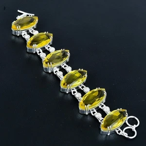 Bracciale gioiello in argento sterling 925 fatto a mano con pietre preziose... - Foto 1 di 6