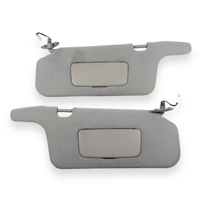 1995-1999 Subaru Legacy Driver & Passenger Side Sun Visor Pair Set Gray Lighted - Image 1 of 4