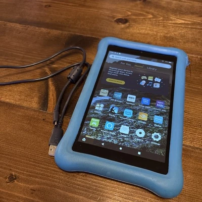 Amazon Fire HD 8 Kids Edition (8th Gen) 32 GB - Black Blue Tablet Kindle Games - Image 1 of 4