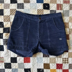 Pantaloncini vintage OP Ocean Pacific velluto a coste uomo 30” anni 70 BLU vintage spiaggia surfwear - Foto 1 di 9