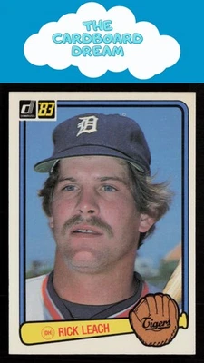 Rick Leach 1983 Donruss #81 Detroit Tigers Baseball Card - Image 1 of 2