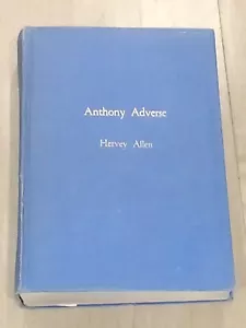 Anthony Adverse SIGNED by Author Hervey Allen 1933 Farrar & Rinehart HC Book - Picture 1 of 12