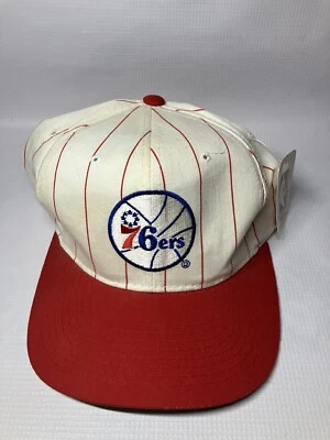 De colección Nuevo Años 90 Philadelphia 76ers Sixers Starter Rayas Snapback Sombrero Para Hombres Foto 1 de 4