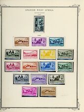 SPANISH COLONIES - WEST AFRICA Scott Specialty Album Page Lot #25 - SEE SCAN $$$