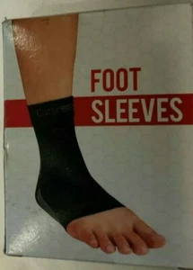 CompressionZ Plantar Fasciitis Socks - Compression Foot Sleeves - (Large|Black) - Bild 1 von 4