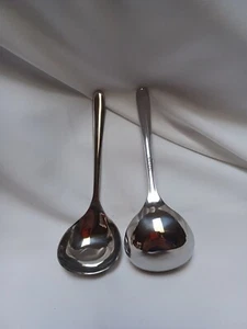 Wenkoni kleine Suppe Sauce Soße Schöpfkelle Löffel 2 Stück SUS 304 Neu Edelstahl Neu aus altem Lagerbestand - Bild 1 von 4