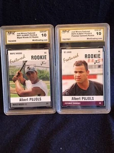 (2) ALBERT PUJOLS MINOR LEAGUE ROOKIES MINT 10 FUTURE HOF STL CARDINALS - Picture 1 of 2